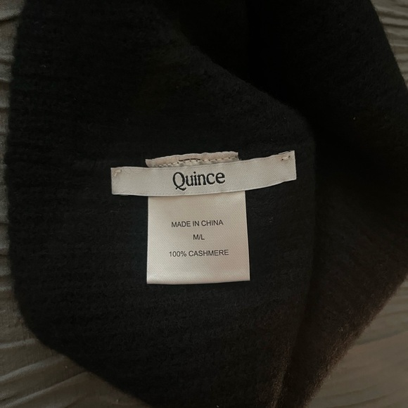 Quince Mongolian Cashmere Ribbed Beanie - Picture 2 of 4
